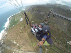Floating on the air and travelling some distance on this machine for free flying